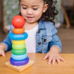 Melissa & Doug Rainbow Stacker Wooden Ring Educational Toy - Wooden Stacking Rings, Stacker Toys for Toddlers Ages 2+ - Image 3