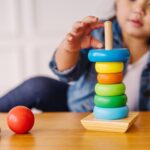 Melissa & Doug Rainbow Stacker Wooden Ring Educational Toy - Wooden Stacking Rings, Stacker Toys for Toddlers Ages 2+ - Image 5