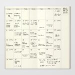 1 X Midori Traveler's Notebook (Refill 017) Monthly Diary - Image 3