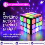 Rechargeable Game Activity Cube - Toys for Boys and Girls - 9 Fun Brain & Memory Games - Birthday Gifts for Age 6, 7, 8, 9, 10, 11, 12 Year Old Kids Teens - Best Boy Toy Gift Ideas - Image 3