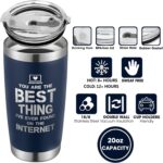 Gifts for Him, Boyfriend, Husband - Boyfriend, Husband Gifts - Anniversary, Valentines, Birthday, Christmas Gift Ideas for Him - Love Romantic Gift Ideas for Him - 20 Oz Stainless Steel Tumbler - Image 3