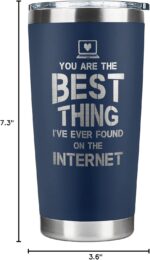 Gifts for Him, Boyfriend, Husband - Boyfriend, Husband Gifts - Anniversary, Valentines, Birthday, Christmas Gift Ideas for Him - Love Romantic Gift Ideas for Him - 20 Oz Stainless Steel Tumbler - Image 9