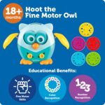 Learning Resources Hoot The Fine Motor Owl - 6 Pieces, Ages 18+ Months Toddler Learning Toys, Fine Motor and Sensory Toys for Toddlers, Educational Toys for Toddlers - Image 7