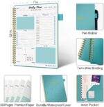 Daily Planner Undated, To Do List Notebook with Hourly Schedule Calendars Meal, Spiral Appointment Organizers Notebook for Man/Women, Pocket,Pen Loop, 160 Pages (7x10") - Image 5