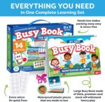 Montessori Preschool Busy Book for Toddlers Ages 3 and Up - Preassembled Preschool Learning Activities Homeschool Montessori Toys - 3 Year Old Boy Gift, Christmas Gifts for Grandkids - Image 6