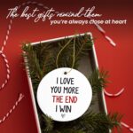 Christmas Couple Gifts for Girlfriend Boyfriend - Ceramic Christmas Ornaments 2025 for Tree Decorations - I Love You Gifts for Gf Him Her Women Men, Wife Husband Gift Ideas, Stocking Stuffers - Image 7