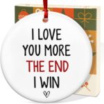 Christmas Couple Gifts for Girlfriend Boyfriend - Ceramic Christmas Ornaments 2025 for Tree Decorations - I Love You Gifts for Gf Him Her Women Men, Wife Husband Gift Ideas, Stocking Stuffers - Image 10