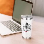 Gifts for Wife - Wife Gifts from Husband - Wedding Anniversary for Women, Valentines, Birthday Gift Ideas, Mothers Day, Christmas Gift for Her - Romantic Cup for Her - 20 Oz White Tumbler - Image 4