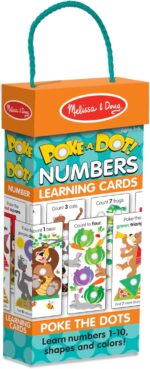 Melissa & Doug Poke-a-Dot! Numbers, Shapes & Colors Jumbo Learning Cards, 13 Double Sided Interactive Flash Cards, Educational Activities for Toddlers & Preschoolers, Ages 1+ - Image 7