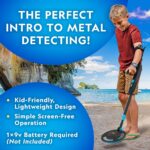 National Geographic Starter Metal Detector Kit for Kids - Kids Metal Detector with 7.4" Waterproof Coil & Trowel, Lightweight Gold Detector, Beach Detecting, Gift for Boys & Girls - Image 3