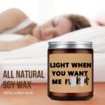 LEIOH Anniversary Valentines Day Gifts for Her, Him, Funny Wedding Gift for Men, Women, Boyfriend, Girlfriend, Husband, Wife, Birthday, Christmas Gifts, Lavender Scented Candle - Image 3