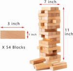 2026 Fun Valentine's Day Gift - 54 Fun Stacking Blocks, Romantic Game: Talking, Daring, Challenge for Date Night Anniversary - Image 4