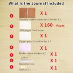 Wonderpool Leather Journal A6 Refillable 6 Ring Binder Notebook with Lined Paper and Pen,Writing Diary for Work Travel and Agenda Plan (a-Maroonpink) - Image 5