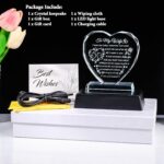 YWHL Gifts for Wife from Husband Birthday Gifts for Wife Crystal Keepsake Anniversary Present with Colorful LED Base Romantic I Love You Gift for Her on Valentines Mothers Day Christmas - Image 7