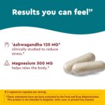 Nature Made Wellblends Calm & Relax, Ashwagandha 125mg, Magnesium 300 mg, 54 Vegetarian Capsules - Image 4