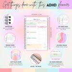 ADHD Daily Planner for Neurodivergent Adults - Productivity Daily Planner & Task Management to Stay Organized and Focused (Rainbow) - Image 3