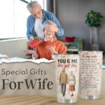 Macorner Gifts for Wife, Wife Gifts, Romatic Valentines day gifts for Her, Christmas gift for Old Couple, You & Me We Got This, Stainless Steel Tumbler 20oz I Love You Her, Anniversary Presents - Image 3