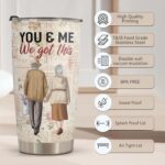 Macorner Gifts for Wife, Wife Gifts, Romatic Valentines day gifts for Her, Christmas gift for Old Couple, You & Me We Got This, Stainless Steel Tumbler 20oz I Love You Her, Anniversary Presents - Image 4