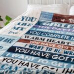 to My Girlfriend Blanket Girlfriend Gifts I Love You Blessing Sweet Sayings Quote Throw Blankets Birthday Gifts for Her Anniversary Soft Blankets for Bed Sofa and Couch 60x50 inch - Image 6