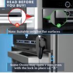 Oven Lock Child Safety, 1 Pack, Oven Door Lock Child Safety, Oven Baby Proofing, Heat-Resistant, Durable & Easy to Install Oven Safety Locks for Toddlers, Baby Proof Oven (Black) - Image 3