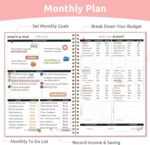 Budget Planner - Monthly Budget Book with Expense Tracker Notebook, Undated Bill Organizer & Finance Planner to Take Control of Your Money, 2025-2026 Account Book to Manage Your Finances-Pink - Image 4