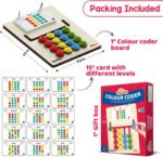 Smartivity Montessori Slide Puzzle I Color & Pattern Matching Toys for Kids 4 to 8 Years I Christmas, Birthday Gift for Boys & Girls I Preschool Educational Toy for 4, 5, 6, 7, 8 | Travel Friendly - Image 4