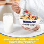 Husband Gifts from Wife, Best Wedding Anniversary Christmas Birthday Gift for Him Men from Wife, Husband I Cerealsly Love You, Romantic Cereal Bowl Presents Box - Image 8