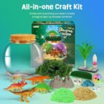 Dinosaur Toys for Kids - Dinosaurs Terrarium Kit for Kids - Birthday Christmas Gifts for Boy Ages 4 5 6 7 8-12 Year Old - DIY Dino Toys for Boys - Arts and Crafts Kit for Kid - Image 6