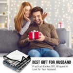 Husband Christmas Birthday Gifts - Unique Wedding Anniversary Romantic Gifts for Husband from Wife - Valentines Day Fathers Day Birthday Presents for Him - to My Man Blanket 50"x60" - Image 3