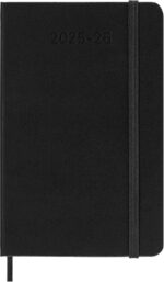 Moleskine Classic 18 Month 2025-2026 Weekly Horizontal Planner, Hard Cover, Pocket (3.5" x 5.5"), Black, 208 pages - Image 4