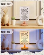 Stocking Stuffers Christmas Wife Gifts from Husband - Birthday Gifts for Wife from Husband - Fabric Bedside Decor Lamp for Wedding Anniversary - Image 3