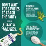 GuruNanda Hydroxyapatite Toothpaste, SLS & Fluoride Free, Whitening Toothpaste with Tongue Scraper & Squeezer - Freshens Breath, Fights Plaque - Natural CocoMint Jasmine Neem, 4.2oz - Image 4