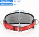 Safety Climbing Belts, Positioning Climbing Belt with Waist Pad and 2 D Rings, Safety Belt Kit Personal Portable Protective Equipment - Image 4