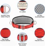 Safety Climbing Belts, Positioning Climbing Belt with Waist Pad and 2 D Rings, Safety Belt Kit Personal Portable Protective Equipment - Image 5