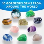 National Geographic Gemstone Dig Kit – Dig Up 10 Real Gemstones and Crystals, Science Kit for Kids, Gem Digging Kit, Gift for Girls and Boys, Mining Kit, Rock Collection - Image 4