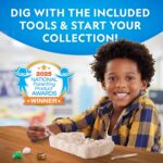 National Geographic Gemstone Dig Kit – Dig Up 10 Real Gemstones and Crystals, Science Kit for Kids, Gem Digging Kit, Gift for Girls and Boys, Mining Kit, Rock Collection - Image 5