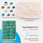 National Geographic Gemstone Dig Kit – Dig Up 10 Real Gemstones and Crystals, Science Kit for Kids, Gem Digging Kit, Gift for Girls and Boys, Mining Kit, Rock Collection - Image 6