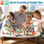 Magnetic Building Blocks - STEM Learning Toys for Kids 3+, Montessori Sensory Toys with Stronger Magnets, Creative Construction Kit Gift for Boys & Girls - Image 5