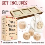 Date Night Dice Game for Adults - Stocking Stuffers for Men, Food Decider Dice Games for Date Night Gifts Ideas, Couple for Him and Her, Valentines Day Gifts for Boyfriend - Image 3