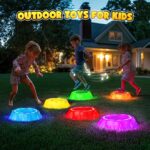 Flooyes Stepping Stones for Kids, 6pcs Light up & Music Non-Slip Stepping Stones, Sensory Toy for Toddler Balance & Coordination Skills, Indoor & Outdoor Toys, Toys for Toddlers Ages 3-5 - Image 8