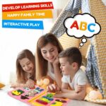 Qizfun Toddler Busy Board Montessori Toys – Sensory Busy Book, Educational Learning Travel Toy for Airplane & Car, Keeps Toddlers Engaged, Birthday Gifts for Toddler Girls - Image 7