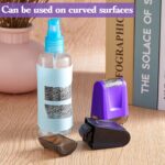 2 Pieces Identity Theft Prevention Stamp Guard Your ID Stamp Roller Address Blocker Wide Rolling Security for Mail(Medium,Black and Purple) - Image 7