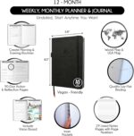 Life & Goal Planner – Undated Daily, Weekly & Monthly Organizer with Habit Tracker, Time Management Tools, and Productivity Journal for Personal Growth and Success - Image 3