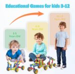 Stem Building Toys for 3 4 5 6 7 8 Year Old Boys Girls Kids,180 Pieces Building Blocks Educational Learning Toys with Large Storage Box,Ideal Christmas Birthday Gifts - Image 3