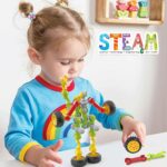 Stem Building Toys for 3 4 5 6 7 8 Year Old Boys Girls Kids,180 Pieces Building Blocks Educational Learning Toys with Large Storage Box,Ideal Christmas Birthday Gifts - Image 5