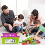 Stem Building Toys for 3 4 5 6 7 8 Year Old Boys Girls Kids,180 Pieces Building Blocks Educational Learning Toys with Large Storage Box,Ideal Christmas Birthday Gifts - Image 8