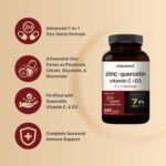 NatureBell Zinc Quercetin with Vitamin C & D3, 240 Capsules | Quercetin 1,000mg + Zinc 50mg + Vitamin C 250mg + Vitamin D3 5,000 IU | 4-in-1 Advanced Immune & Lung Support | ZincVanta Formula - Image 4
