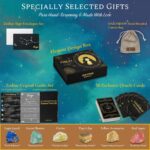 DAILYMOON 12 Zodiac Signs Crystals Gift Set with 50 Oracle Cards & 6 Healing Crystals - Natural Healing Stones for Women & All Occasions, The Astrology Birthstone with Horoscope Box Set (Virgo) - Image 4