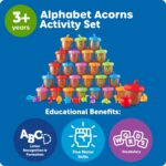 Learning Resources Alphabet Acorns Activity Set - ABC Puzzle, Preschool Learning Activities, Speech Therapy Materials, Manipulatives For Preschoolers, Fine Motor Skills - Image 7
