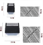 Gikfun Identity Theft Resistant Roller Stamps 2 Pack Confidential Roller Stamps with 1 Large Refill for Masking Identity Address Billing Information Home and Office Essentials EK8487 - Image 3